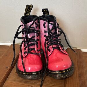 Dr martens Pink Lace-Up Boots size 7 kids